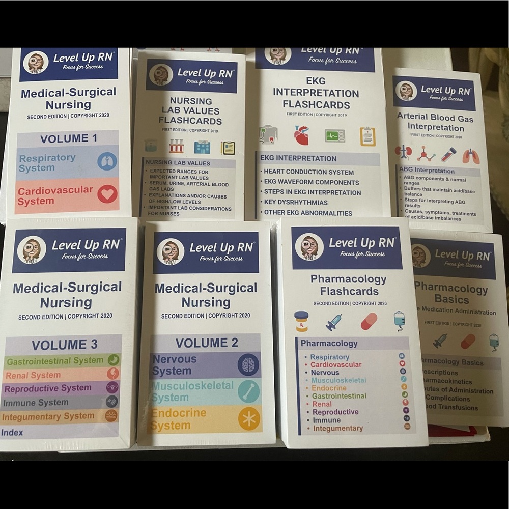 Level Up RN study flashcards by Cathy Parkes